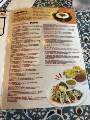 Menu photo 2 Camila's Mexican Restaurant San Antonio, TX Menu photo 2 Camila's Mexican Restaurant San Antonio, TX