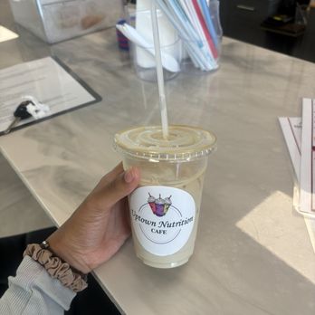 Uptown Nutrition Cafe - Cookie butter oat milk latte - Coffee & Tea Near Me - Deerfield Beach, Florida Uptown Nutrition Cafe - Cookie butter oat milk latte - Coffee & Tea Near Me - Deerfield Beach, Florida