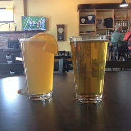 A whit and a pilsner, both tasty!