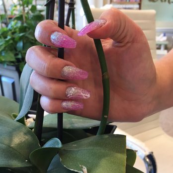 Future Nail & Spa - Tammy with her glitter ombre - Nail Salons Near Me - Long Beach, California Future Nail & Spa - Tammy with her glitter ombre - Nail Salons Near Me - Long Beach, California