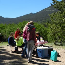 New Venture Cycling - Picnic lunch in Endovalley, Rocky Mountain National Park