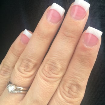 Star Nails - Medium pink and glitter white acrylic done by Kathy. - Nail Salons Near Me - Hesperia, California Star Nails - Medium pink and glitter white acrylic done by Kathy. - Nail Salons Near Me - Hesperia, California