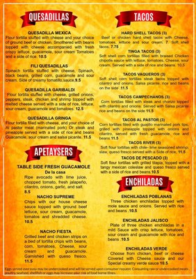 Menu photo 1 Garibaldi Mexican Restaurant Madison, WI Menu photo 1 Garibaldi Mexican Restaurant Madison, WI