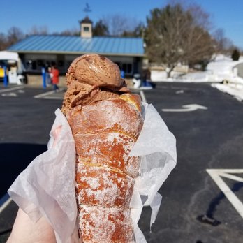 Uhlman's Ice Cream - Chocolate raspberry truffle in a Rocco's doughnut cone. - Ice Cream & Frozen Yogurt Near Me - Westborough, Massachusetts Uhlman's Ice Cream - Chocolate raspberry truffle in a Rocco's doughnut cone. - Ice Cream & Frozen Yogurt Near Me - Westborough, Massachusetts
