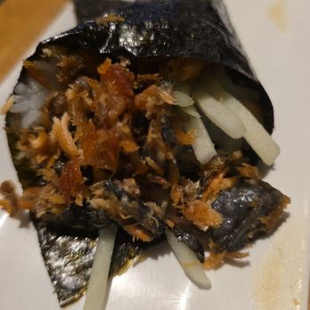 X-Fish - Salmon Skin Hand Roll - Sushi Bars Near Me - Brea, California