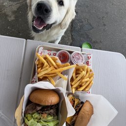 Bulgogiger + guac, Seoul Burger, Plain Fries, vanilla shake Bulgogiger + guac, Seoul Burger, Plain Fries, vanilla shake