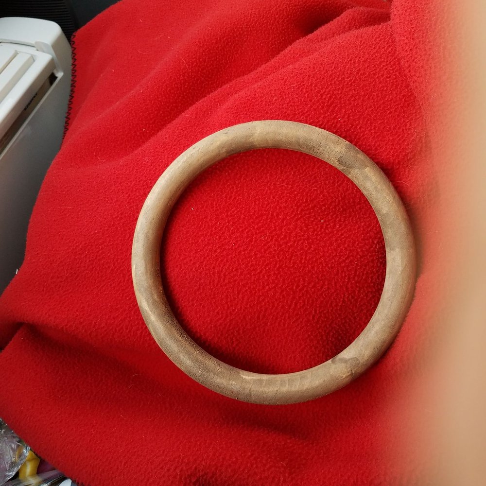 I will think of something creative to do with this wooden ring! I will think of something creative to do with this wooden ring!