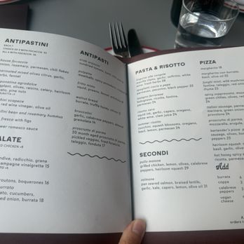 Beretta Valencia - Menu - Italian Near Me - San Francisco, California