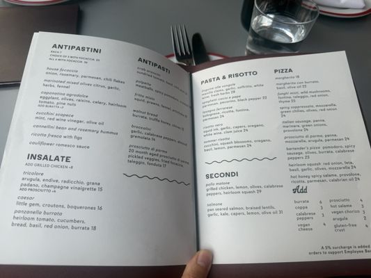 Menu photo 3 Beretta Valencia San Francisco, CA