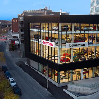 Downtown Toyota - Our beautiful new facility at 77 East Don Roadway. - Car Dealers Near Me - Toronto, Ontario Downtown Toyota - Our beautiful new facility at 77 East Don Roadway. - Car Dealers Near Me - Toronto, Ontario
