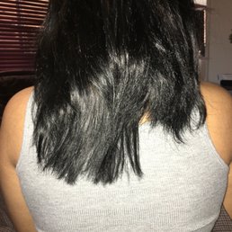 Uneven hair Uneven hair