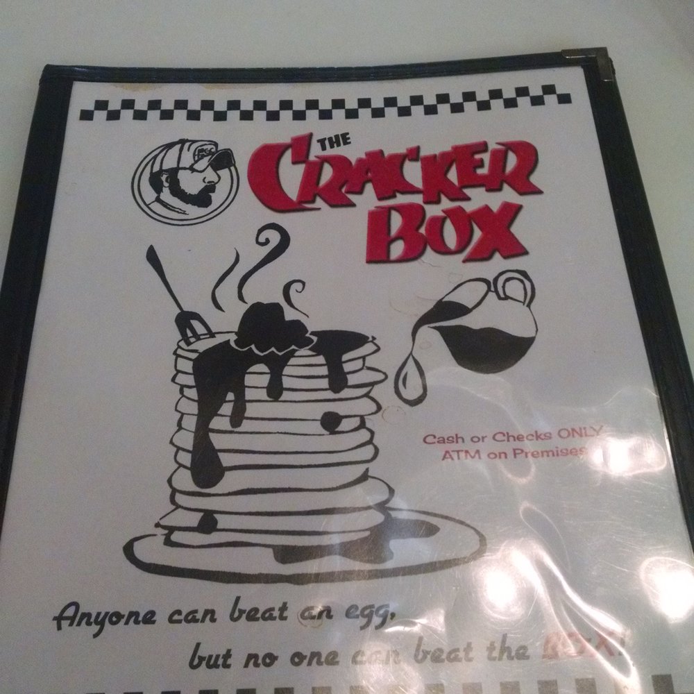 Cracker Box Restaurant - Menu front - American Near Me - Carson City, Nevada