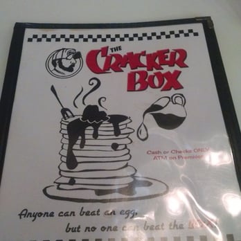 Cracker Box Restaurant - Menu front - American Near Me - Carson City, Nevada