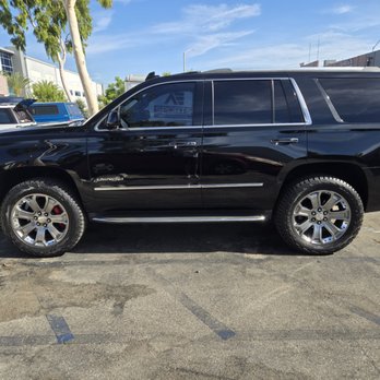 Underland Offroad - 2016 Yukon Denali with leveling kit and Yokohama Geolandar 285/ 55 r22 all terrain tires on GM factory wheels. - Auto Customization Near Me - Anaheim, California Underland Offroad - 2016 Yukon Denali with leveling kit and Yokohama Geolandar 285/ 55 r22 all terrain tires on GM factory wheels. - Auto Customization Near Me - Anaheim, California