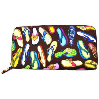 Happy Wahine - Local-print "slippas" long wallet - Leather Goods Near Me - Honolulu, Hawaii Happy Wahine - Local-print "slippas" long wallet - Leather Goods Near Me - Honolulu, Hawaii