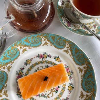 The Orangery - Salmon finger sandwich & Red Velvet tea - British Near Me - London, XGL The Orangery - Salmon finger sandwich & Red Velvet tea - British Near Me - London, XGL