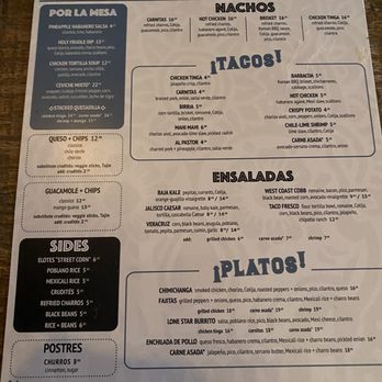 Saint Anejo - Menu - food. - Cocktail Bars Near Me - Nashville, Tennessee Saint Anejo - Menu - food. - Cocktail Bars Near Me - Nashville, Tennessee