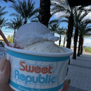 Sweet Republic - Coconut Sorbet (V) & brown butter pecan - Ice Cream & Frozen Yogurt Near Me - Tempe, Arizona Sweet Republic - Coconut Sorbet (V) & brown butter pecan - Ice Cream & Frozen Yogurt Near Me - Tempe, Arizona
