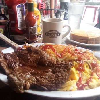 Classic Diner - 24oz rib eye steak breakfast. - Diners Near Me - Fremont, California Classic Diner - 24oz rib eye steak breakfast. - Diners Near Me - Fremont, California