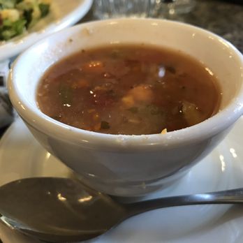 The Peaks Restaurant - Cup of seafood chowder - American Near Me - Sequoia National Park, California