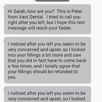 Vast Dental - The office manager reached out to reimburse me after having a back and forth. - General Dentistry Near Me - Newton, Massachusetts Vast Dental - The office manager reached out to reimburse me after having a back and forth. - General Dentistry Near Me - Newton, Massachusetts
