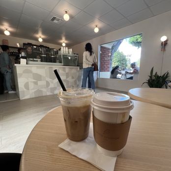 White Sparrow Coffee - 2 seasonal pumpkin lattes - Coffee Roasteries Near Me - Tustin, California