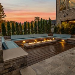 Legacy Landscape - Paver couch and fire feature