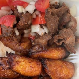 Suya and plantains