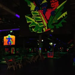 Glow Golf - Inside of golf course