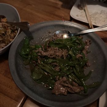 Yunnan Kitchen - beef 青椒炒牛肉丝 Stir Fried Beef w/Long horn Peppers - Szechuan Near Me - Boston, Massachusetts