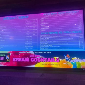Mr Kream - Menu showing liquor infused ice cream - Ice Cream & Frozen Yogurt Near Me - Miami, Florida Mr Kream - Menu showing liquor infused ice cream - Ice Cream & Frozen Yogurt Near Me - Miami, Florida