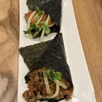 X-Fish Izakaya - Salmon Skin Hand Roll and Salmon Skin Hand Roll - Sushi Bars Near Me - Brea, California X-Fish Izakaya - Salmon Skin Hand Roll and Salmon Skin Hand Roll - Sushi Bars Near Me - Brea, California