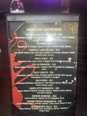 Menu photo 1 Shisha Cafe Charlotte, NC