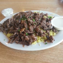 The lamb was delicious but could only eat half of it.