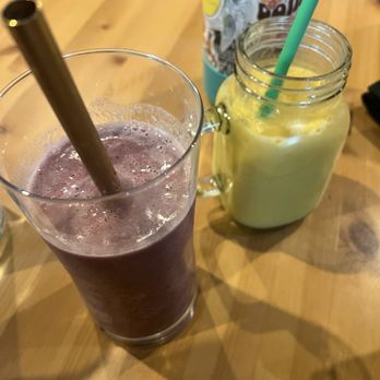 saVeg Cafe - Blueberry and mango smoothies! - Vegan Near Me - Calgary, Alberta saVeg Cafe - Blueberry and mango smoothies! - Vegan Near Me - Calgary, Alberta