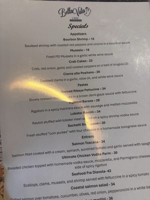 Menu photo 3 Bella Vista A Mare Jacksonville Beach, FL