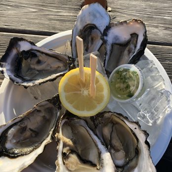 The Birds Cafe - Oysters! So darn goood! $15 for 6 raw. - Seafood Near Me - Bodega Bay, California