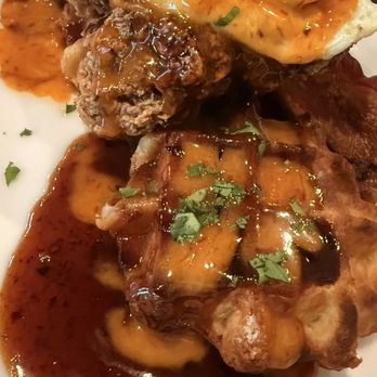 Burger Bar Chicago - Hot Chicken & Waffle Stacker * - Burgers Near Me - Chicago, Illinois Burger Bar Chicago - Hot Chicken & Waffle Stacker * - Burgers Near Me - Chicago, Illinois
