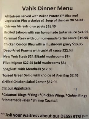 Menu photo 4 Vahl's Bar and Coctail Alviso, CA Menu photo 4 Vahl's Bar and Coctail Alviso, CA