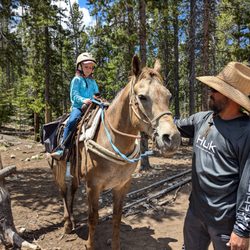 Redfish Corrals - Violet riding the very handsome Doc Holiday