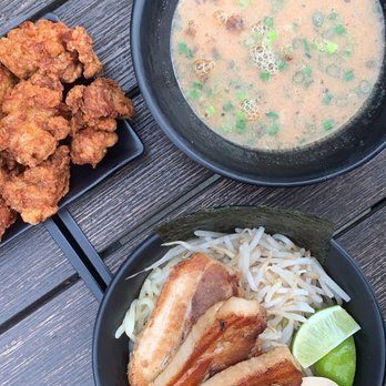 Silverlake Ramen - The Tsukemen   Dippin' Noodles and Crispy Chicken Karaage - Large - Ramen Near Me - Long Beach, California