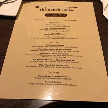 The Ranch House - Restaurant week menu - American Near Me - Santa Fe, New Mexico The Ranch House - Restaurant week menu - American Near Me - Santa Fe, New Mexico