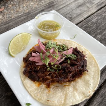 Woodstock Brewing - Tamarind habanero pork taco - Breweries Near Me - Phoenicia, New York