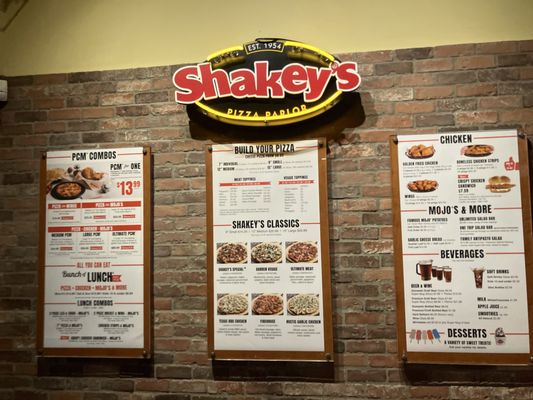 Menu photo 2 Shakey's Pizza Parlor Alhambra, CA Menu photo 2 Shakey's Pizza Parlor Alhambra, CA