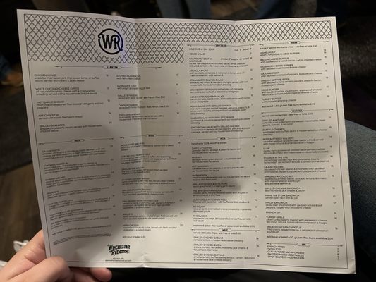 Menu photo 1 Winchester & Rye Victoria, MN Menu photo 1 Winchester & Rye Victoria, MN