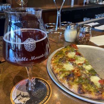 Double Mountain - Devils cuvée kriek and Rudolph pizza. - Brewpubs Near Me - Portland, Oregon Double Mountain - Devils cuvée kriek and Rudolph pizza. - Brewpubs Near Me - Portland, Oregon