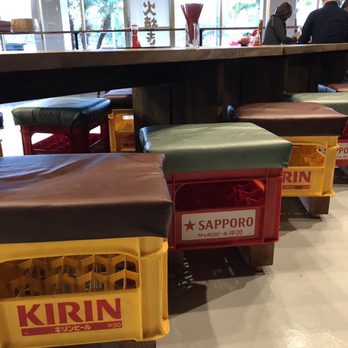 Susuru - Beer crate bar stools - Izakaya Near Me - Orlando, Florida