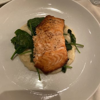The Hamilton - Salmon on mashed potatoes with spinach - Seafood Near Me - Washington, DC, District of Columbia The Hamilton - Salmon on mashed potatoes with spinach - Seafood Near Me - Washington, DC, District of Columbia