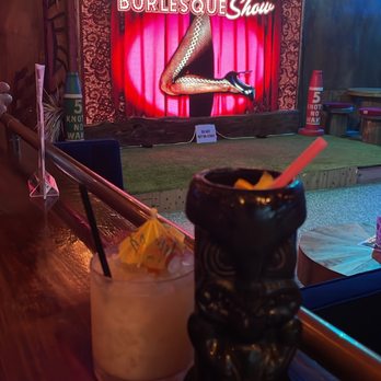 Coco’s On The Canal - mai tai on left (which is creamy with coconut for some reason?) and zombie on right. not good - Cocktail Bars Near Me - Kemah, Texas Coco’s On The Canal - mai tai on left (which is creamy with coconut for some reason?) and zombie on right. not good - Cocktail Bars Near Me - Kemah, Texas