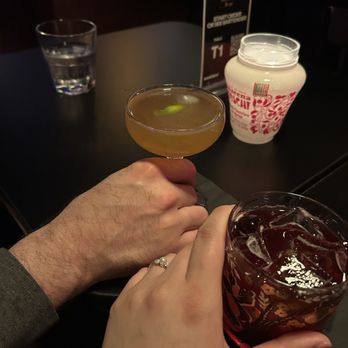 Lucky Horseshoe Lounge - Daiquiri and their special : Cherry whiskey sour which had House made cherry bourbon, limoncello and lemon. I ordered 2 of these! - Lounges Near Me - Portland, Oregon